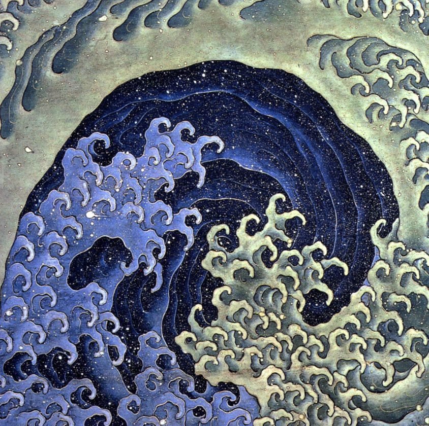 Vague feminine, Katsushika Hokusai