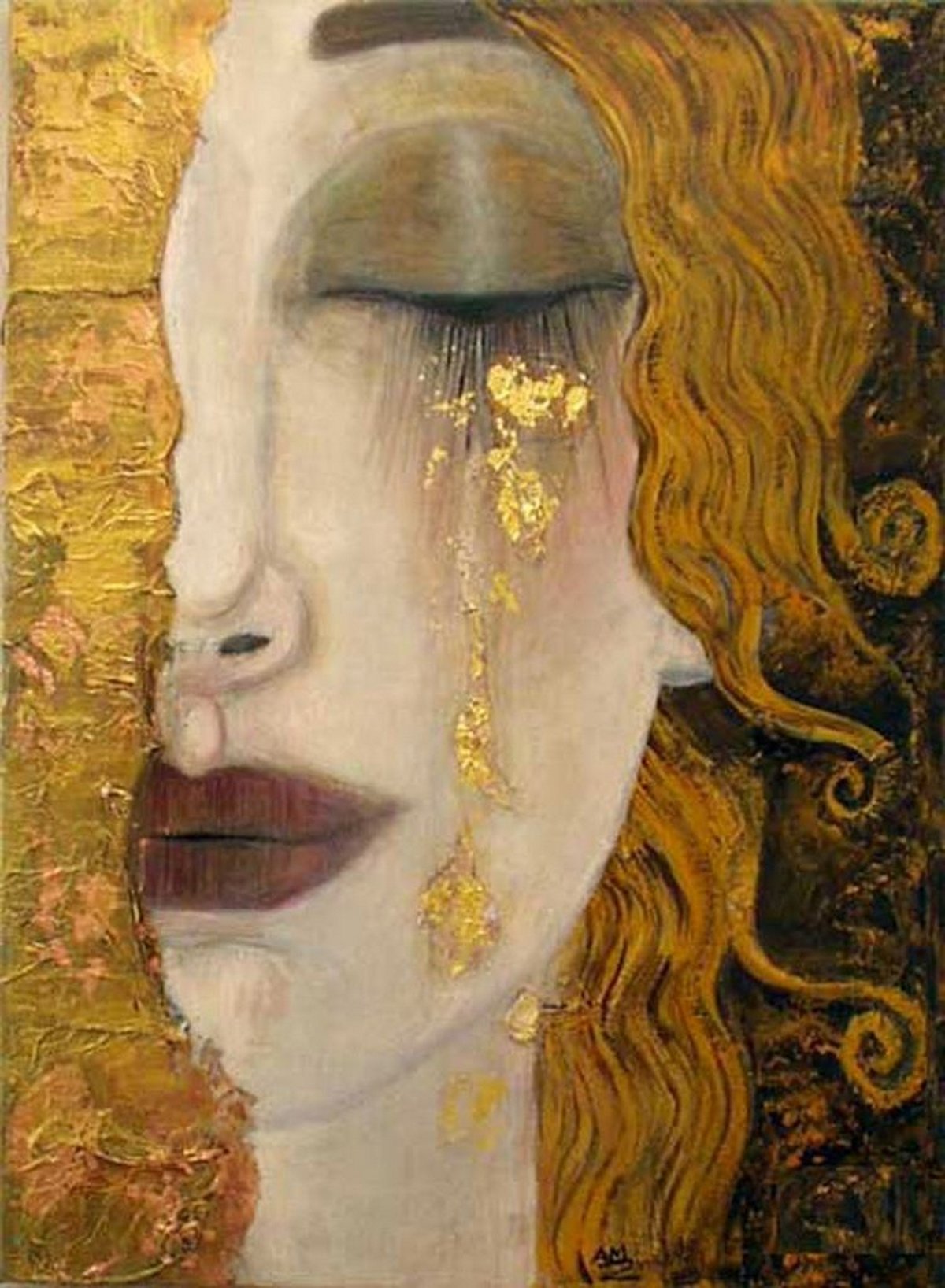 Les larmes de Freyja, Gustav Klimt