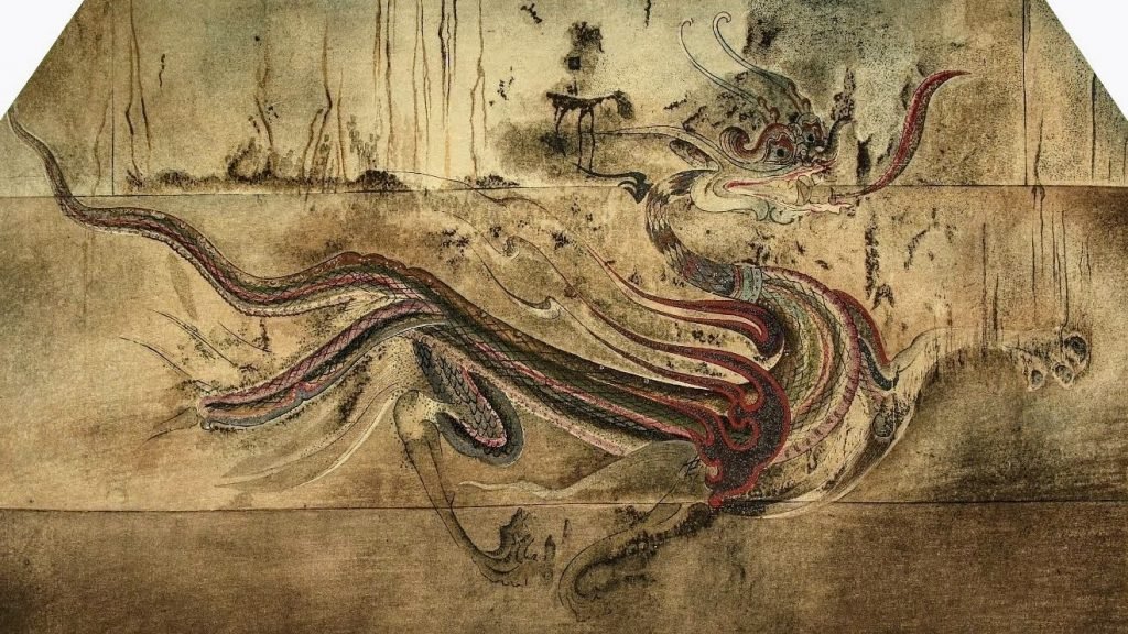 Dragon d'azur, peinture murale de la tombe de Goguryeo