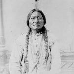 Sitting Bull en 1885. Photo prise à Bismarck, dans le Dakota du Sud.