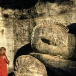 Bouddha couché, Temple de Gal Vihara, Sri Lanka