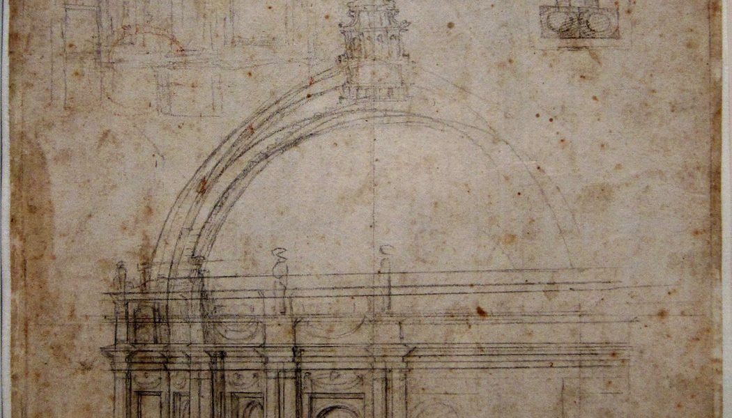 Étude de Michel-Ange pour le Dôme de Saint-Pierre, Palais des Beaux-Arts de Lille