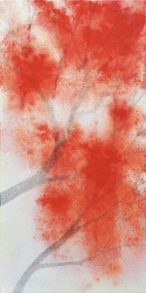La chute des feuilles rouges, 2020, Takashi-Harada