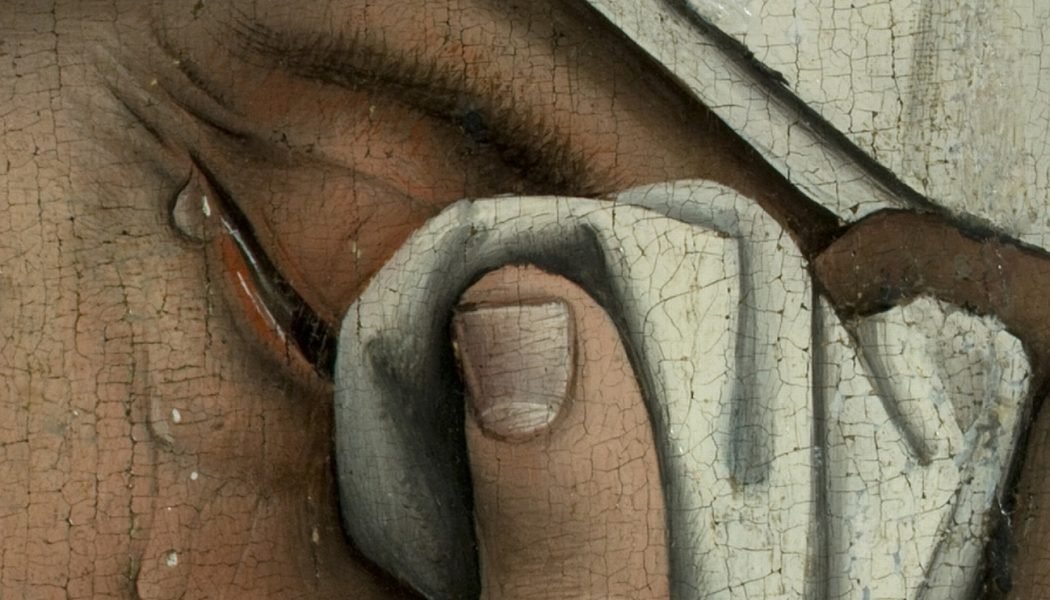La descente de croix, détail, Rogier van der Weyden