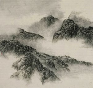Paysage de montagne n ° 4, 2004, encre sur papier xuan, Hsia I-fu