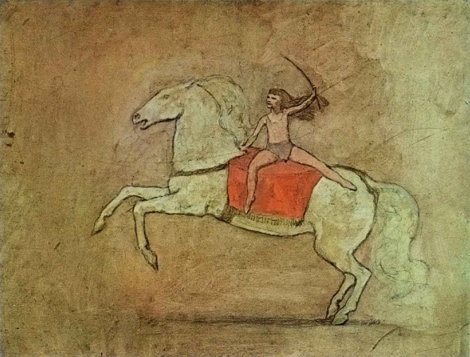 Equestrienne cheval, 1905, Pablo Picasso