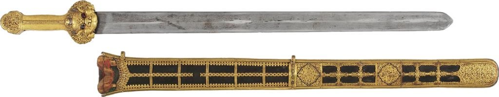 Épée et fourreau, probablement fabriqués dans les ateliers de la cour de l'empereur Yongle Ming