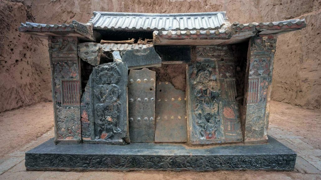 Sarcophage de Shi Jun, dynastie des Zhou du Nord