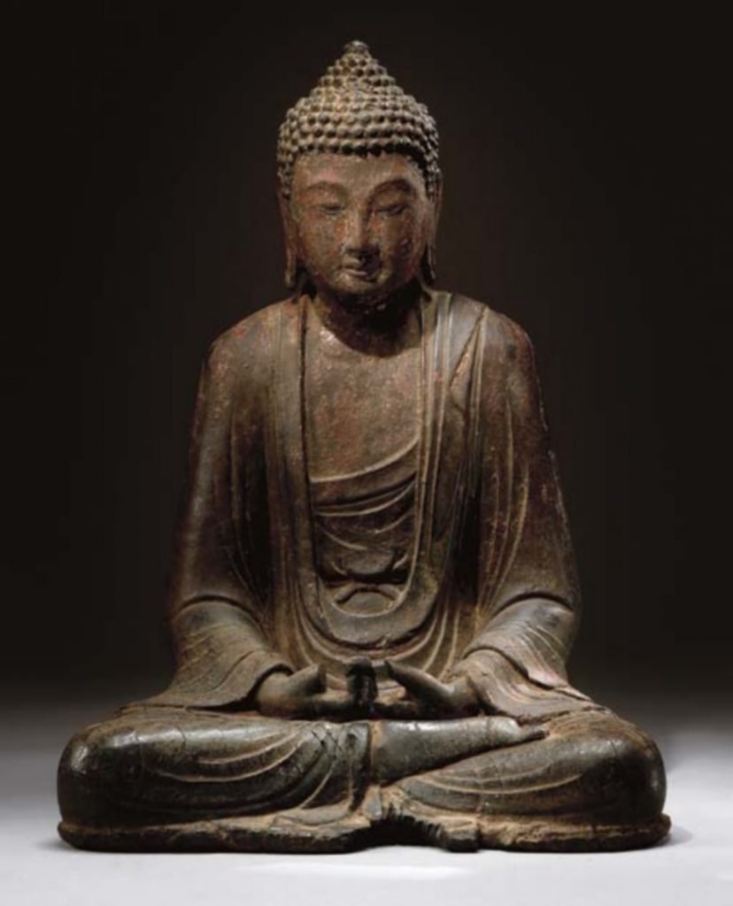 Sculpture de bouddha en bois, royaume de Dali, Xe-XIe siècle