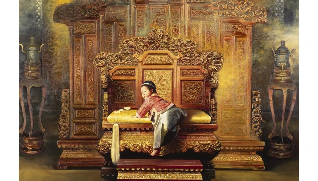 Fils du ciel, 2004, huile sur toile, Jiang Guofang