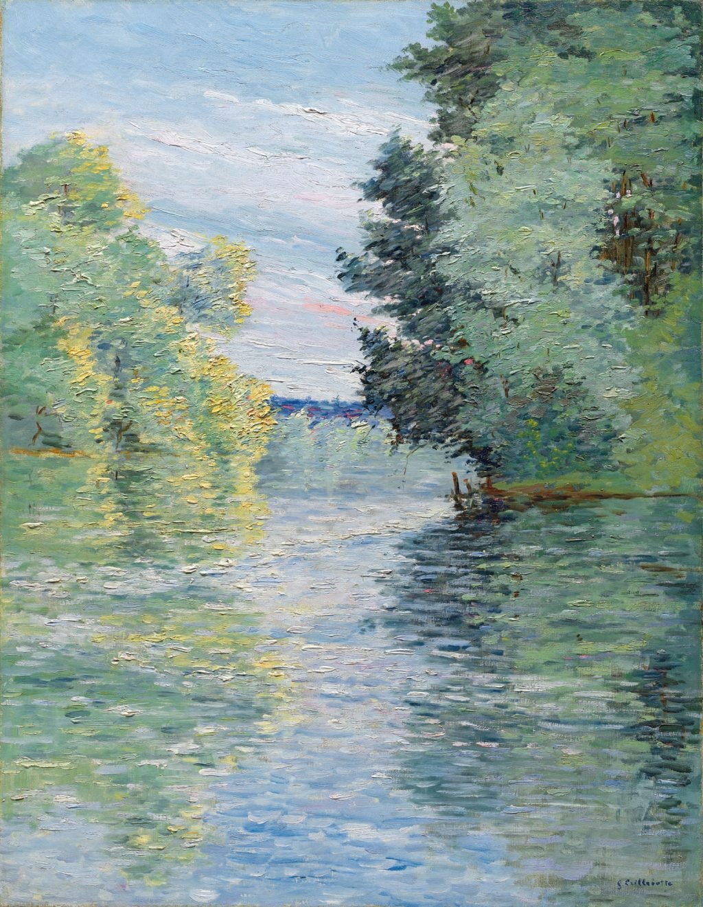 Le Petit bras de la Seine à Argenteuil, huile sur toile, vers 1890, Gustave Caillebotte (1848-1894)