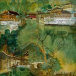 Jardin de l'humble administrateur de Suzhou, laque, 1990, Yuan-Yunfu