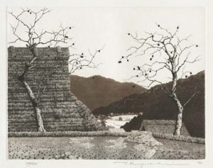 Automne, 1982, eau-forte et aquatinte, Tanaka Ryohei