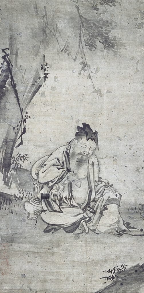 Chen Xi Yi endormi, par Hasegawa Tohaku, Ishikawa Nanao Art Museum, Nanao, Ishikawa, Japon