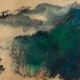 Paysage, encre éclaboussée et couleur sur papier, Zhang Daqian