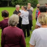 Dominique Clergue anime un atelier de taijiquan aux Rencontres d'Ussel en juin 2018