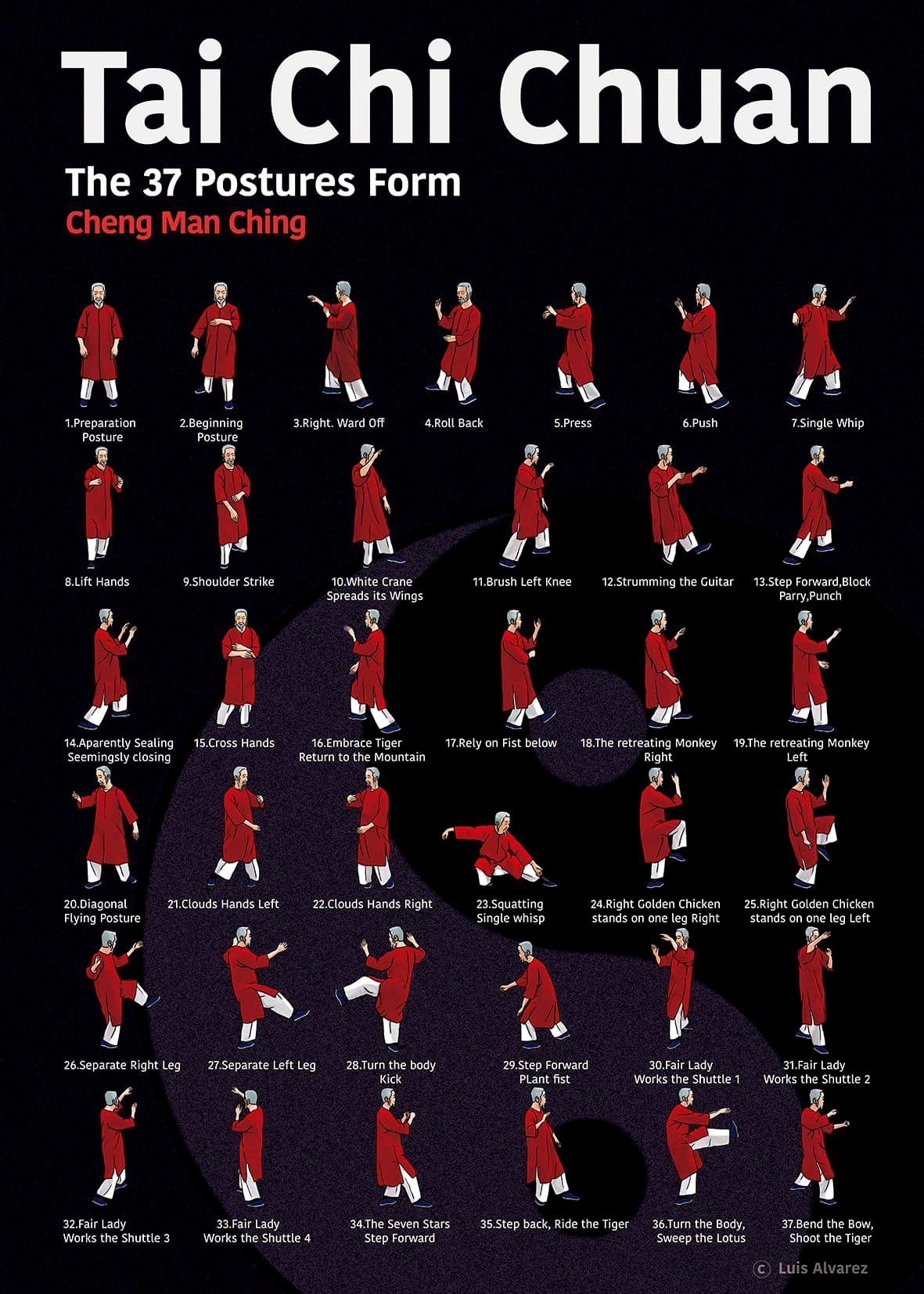 37 Postures De La Forme Cheng Man Ching – Tiandi