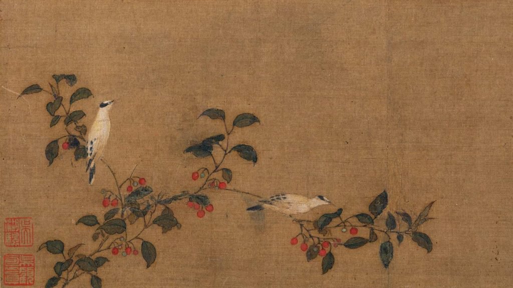 Cerises et orioles, artiste inconnu, dynastie des Song du Sud