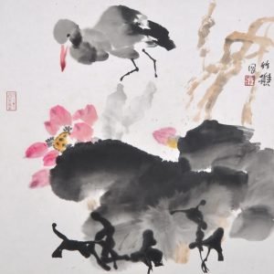 Oiseau et fleurs, Zhu Tao