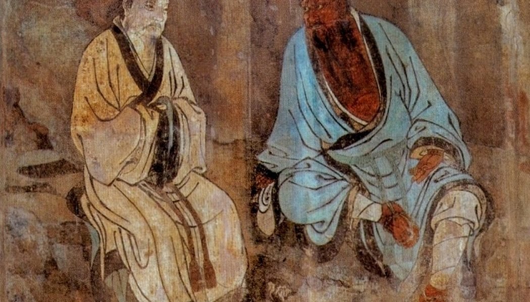 Zhongli Quan instruisant Lu Dongbin, Zhu Haogu, 1358