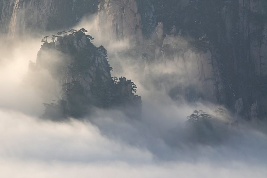 Paysage des montagnes jaunes Huangshan, Emmanuel Boitier