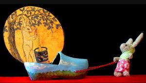 Célébration de l'année du lapin avec des marionnettes traditionnelles de style budaixi