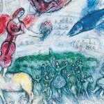 Les gens du voyage, détail, Marc Chagall