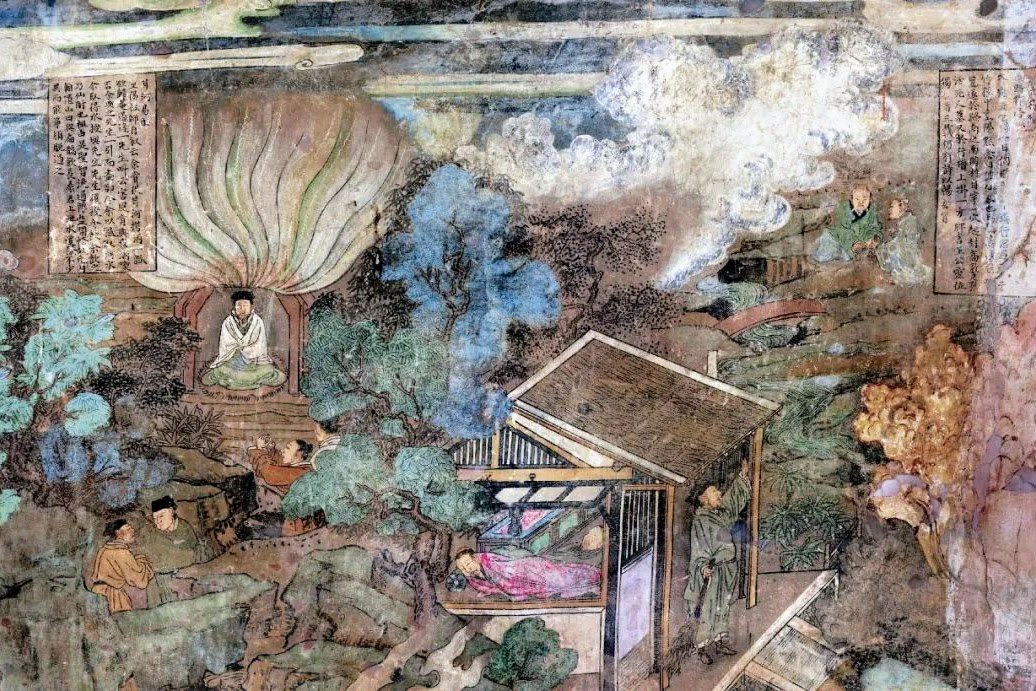 Fresque du palais Yongle, Vivre dans le sud