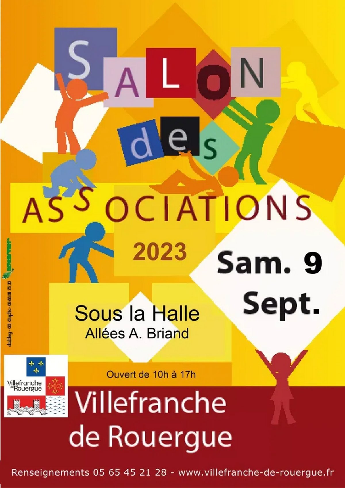 Affiche du Salon des Associations de Villefranche de Rouergue 9 septembre 2023