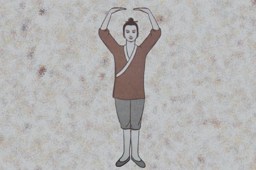 Skanda offre le pilon III, troisième potentiel, est le premier mouvement du yi jin jing﻿