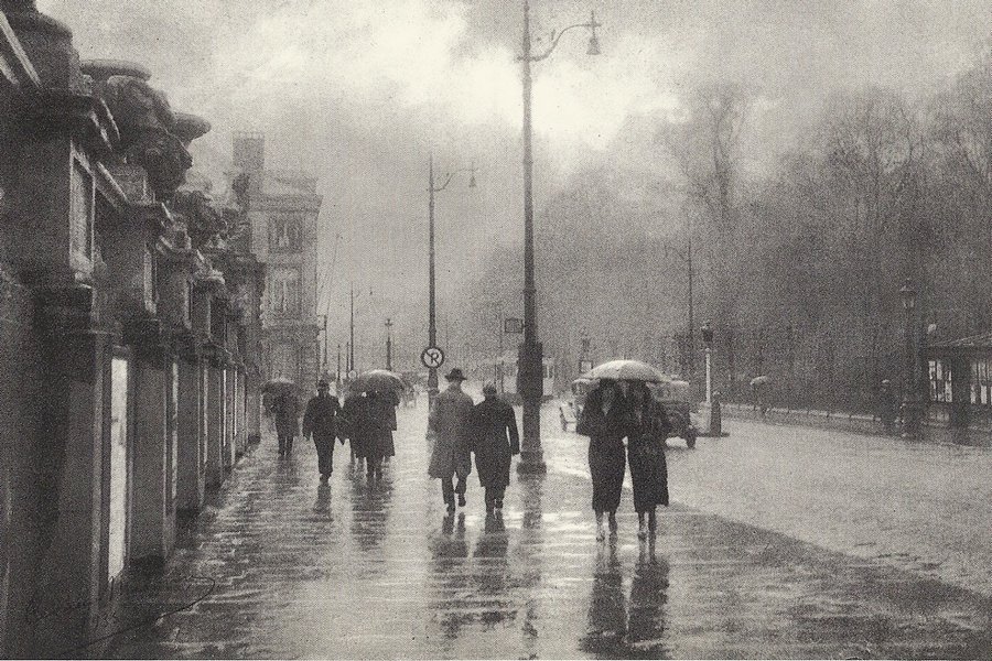 Rue Royale, Bruxelles, vers 1935, Léonard Misonne