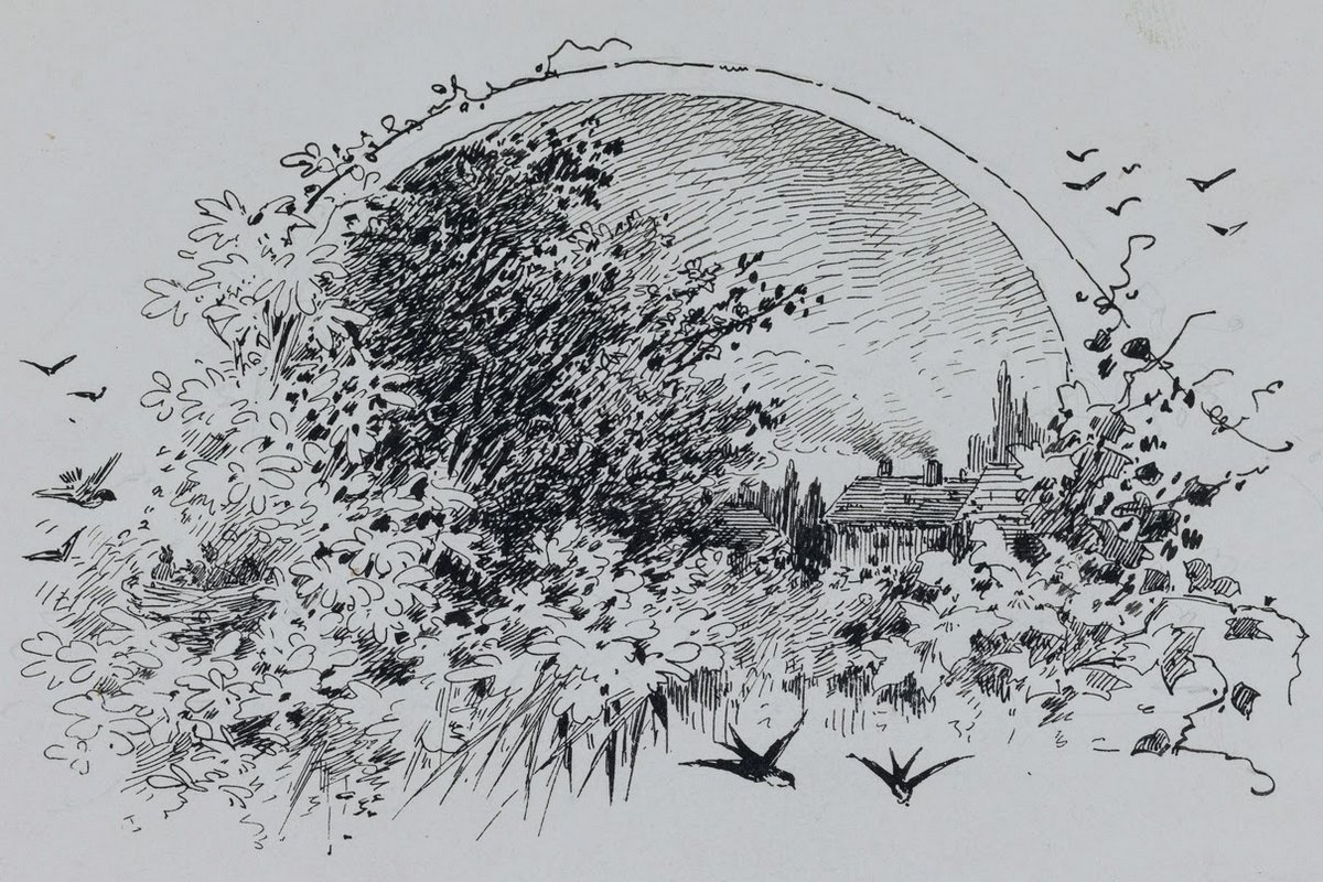 Les Chants du crépuscule, Les Contemplations, encre, plume, crayon, papier, entre 1882 et 1883, Gustave Fraipont
