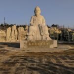 Statue de Zhang Sanfeng à Heishan, Liaoning, China