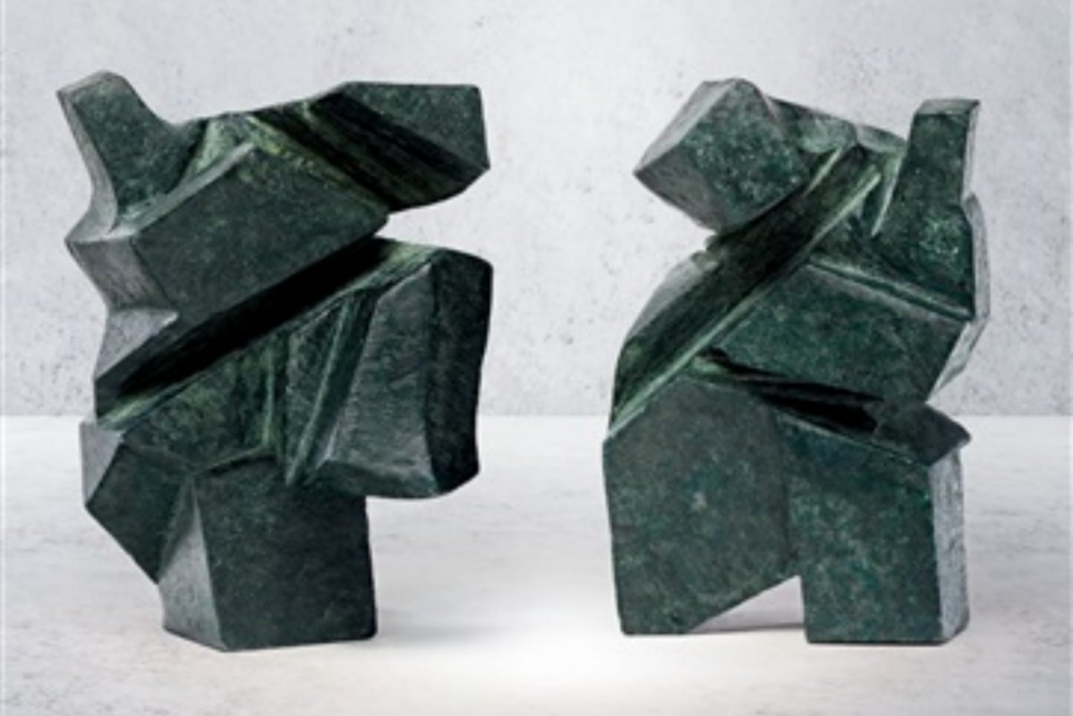 Série taiji quan, ensemble de deux pièces, sculpture en granit, 1997, Ju Ming